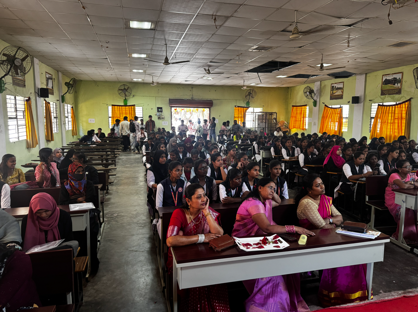 Panel of dignitaries on dais